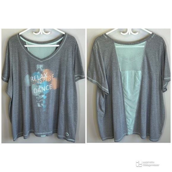 Lot of 4 Assorted Short Sleeve Tops and Swimsuit Top Womens Size 4X - Picture 4 of 13